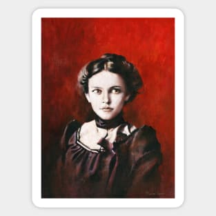 Young Victorian Woman 1890's Sticker